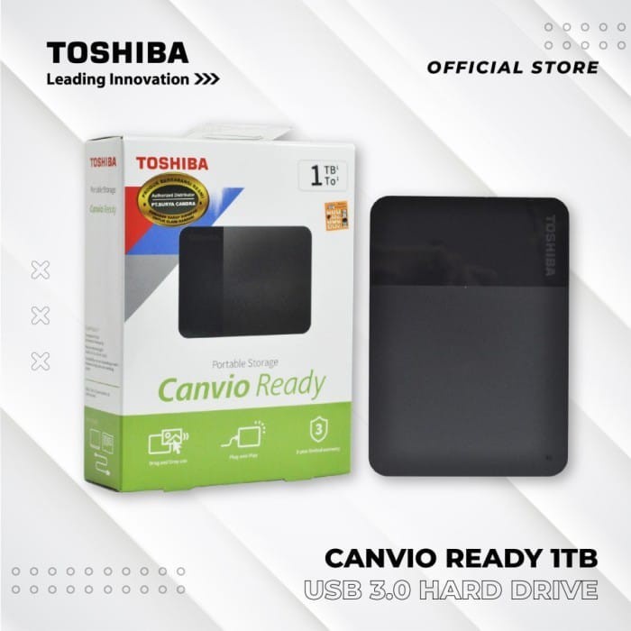 Toshiba Canvio Ready 1TB USB 3.0 Harddisk External