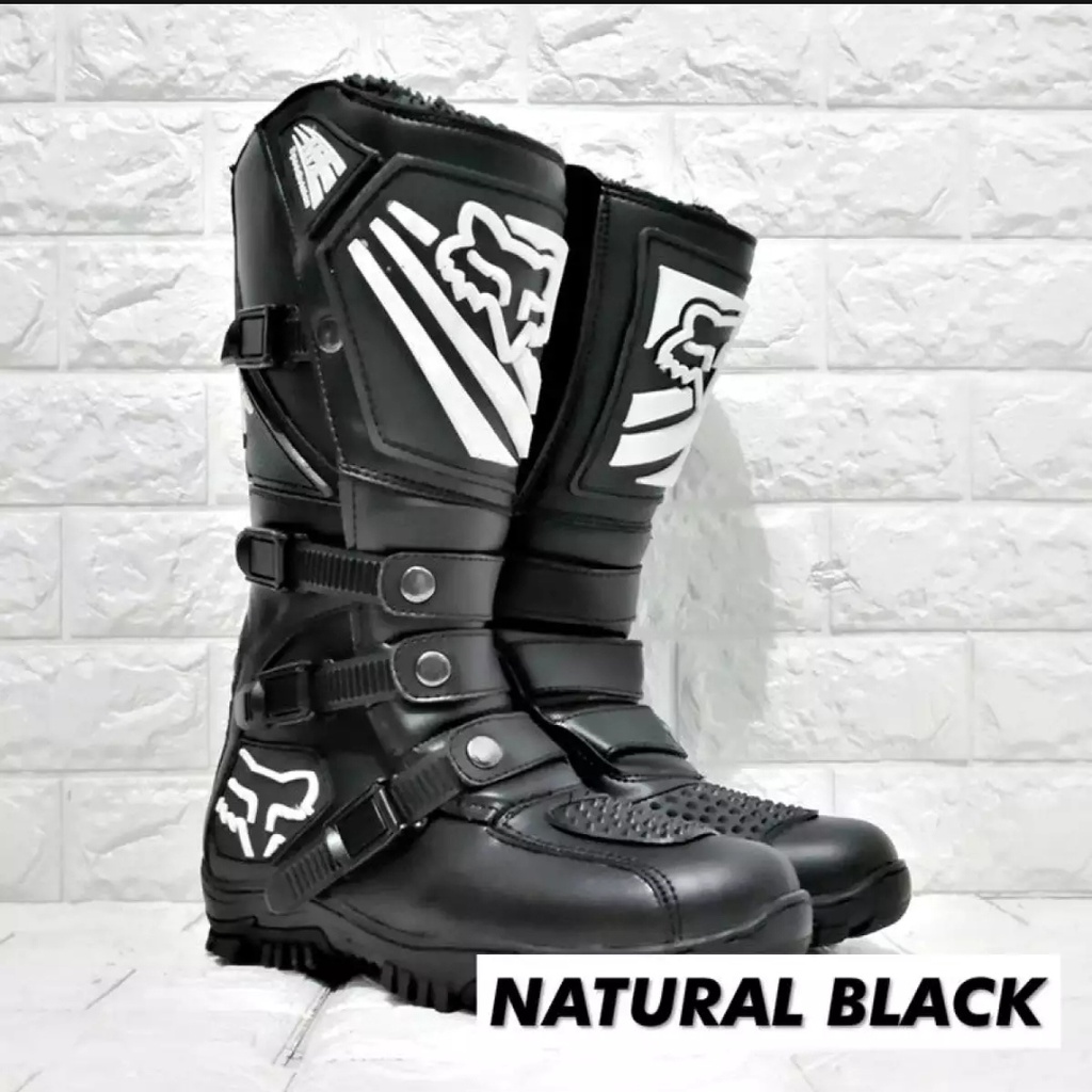 Sepatu Trail Cross Boot safety For Adventure sepatu touring  gunung black terlaris