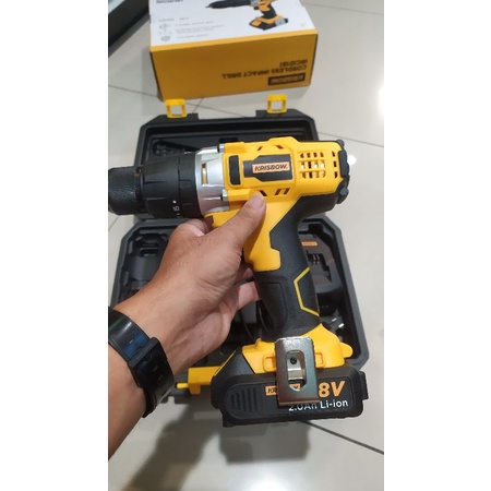 krisbow impact drill/bor tanpa kabel 13mm/bor tangan