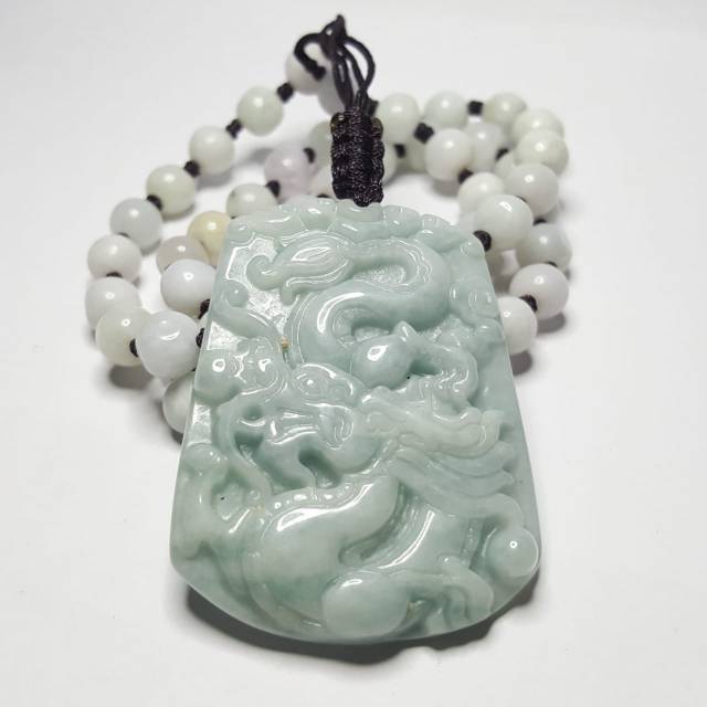 Liontin Giok Burma TYPE A motif Naga