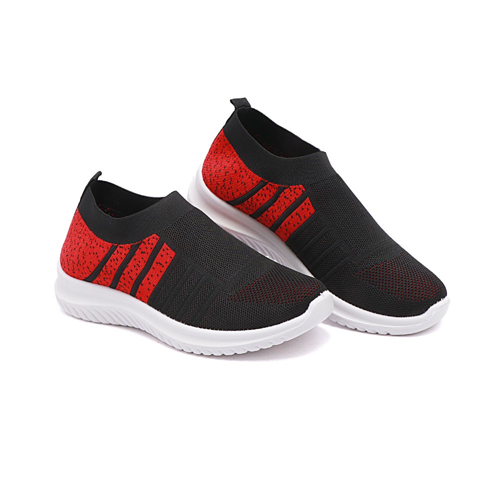  Sepatu  Pria Gabino  Chibale Hitam Merah G2BC9008 Shopee 