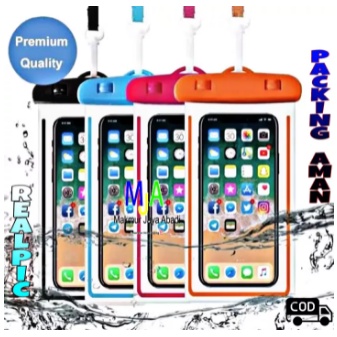 Case HP Tahan Air / Cover HP Anti Air / Pelindung Tas Plastik HP / Pouch Bag Smartphone Waterproof Hujan 4-7 inch PREMIUM QUALITY