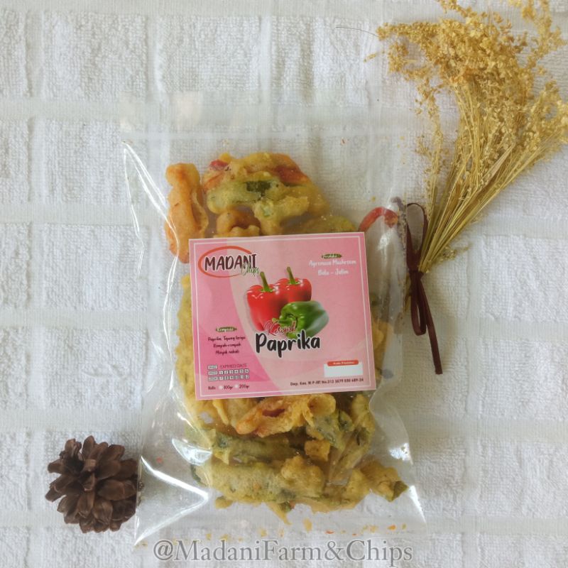 

Keripik Paprika crispy Enak | Madani Farm & Chips | Keripik Paprika Gurih Renyah 100gr