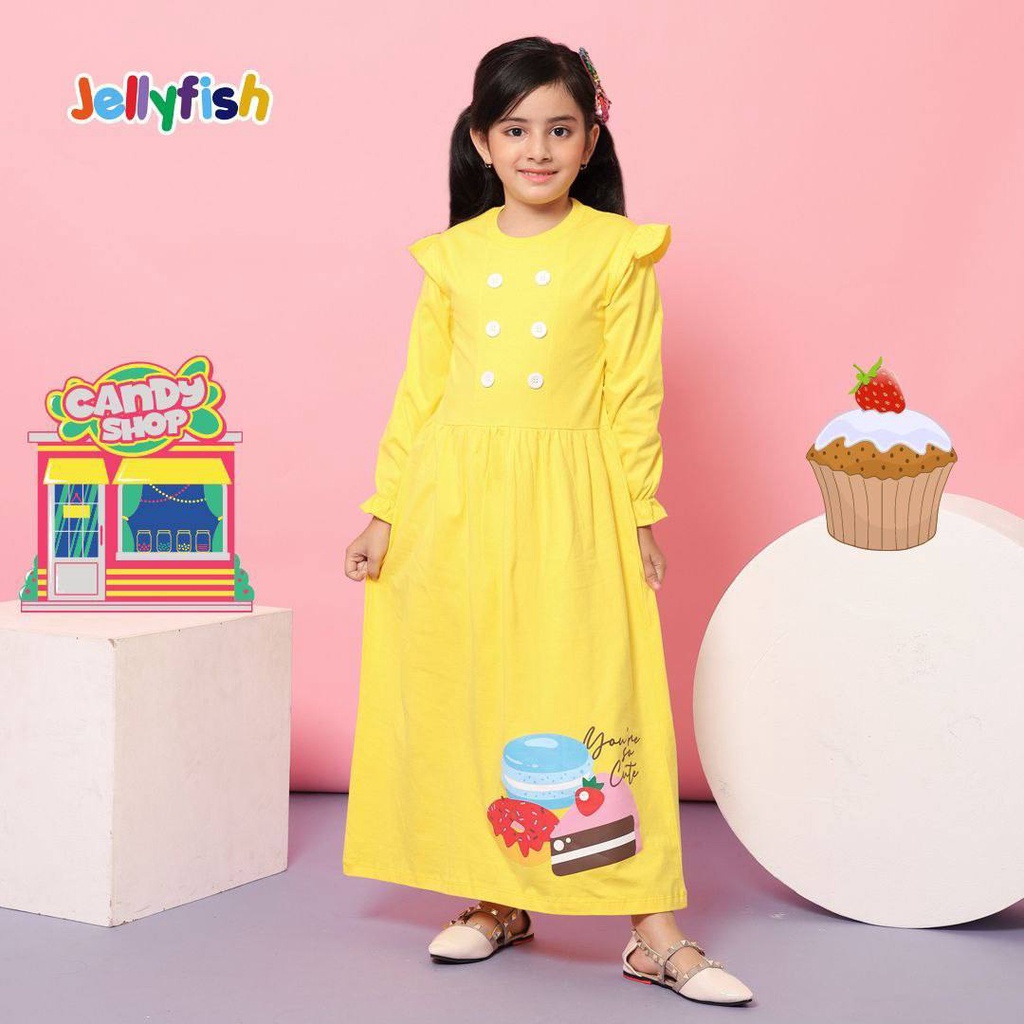 Gamis Long Dress Sweet series Jellyfish