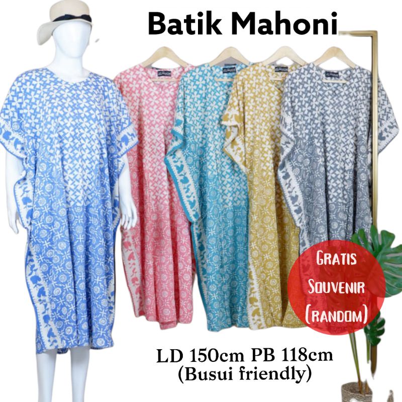 DK Resleting  Batik Mahoni by Huza / Daster lowo kelelawar jumbo baju tidur premium halus Pekalongan