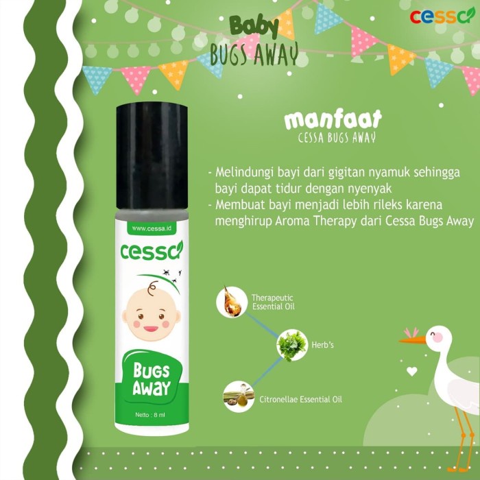 Oil-Baby- Cessa Natural Essential Oil For Baby Bugs Away -Baby-Oil.