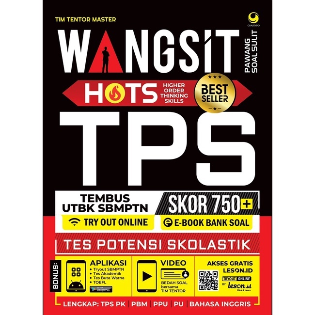 Wangsit TPS HOTS Pawang Soal Sulit Grasindo BUKU UJIAN TRY OUT UTBK SBMPTN