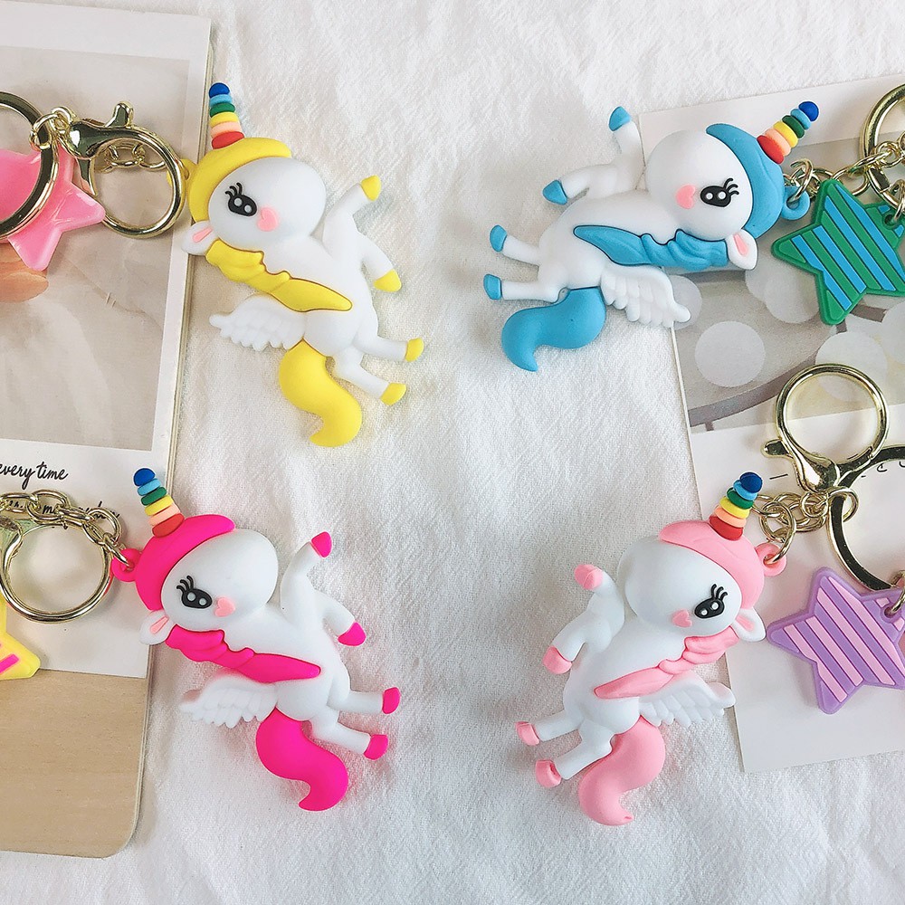 GANTUNGAN KUNCI UNICORN RAINBOW / SOUVENIR UNICORN / GANTUNGAN KUNCI KUDA PONI / UNICORN LUCU