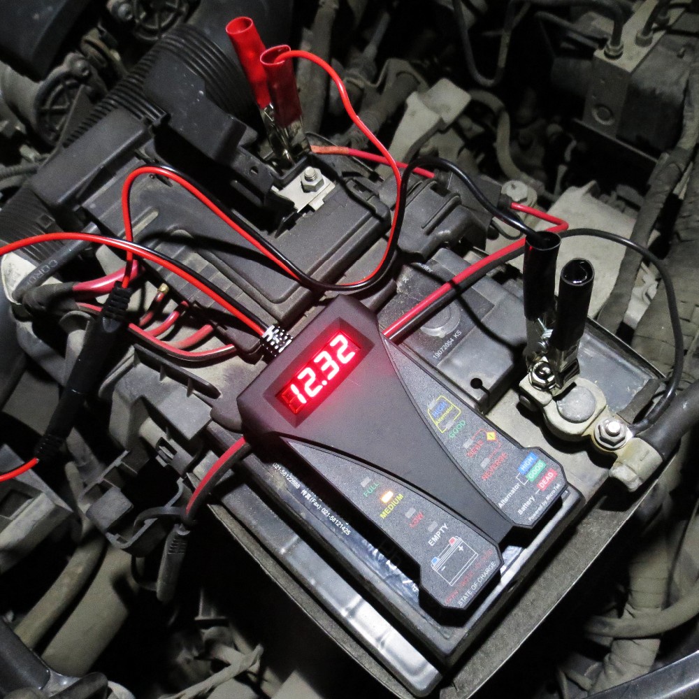 Alat Tes Baterai Alat Cek Aki Alat Cek Accu Motopower Tester Baterai Digital Voltmeter Analyzer 12v