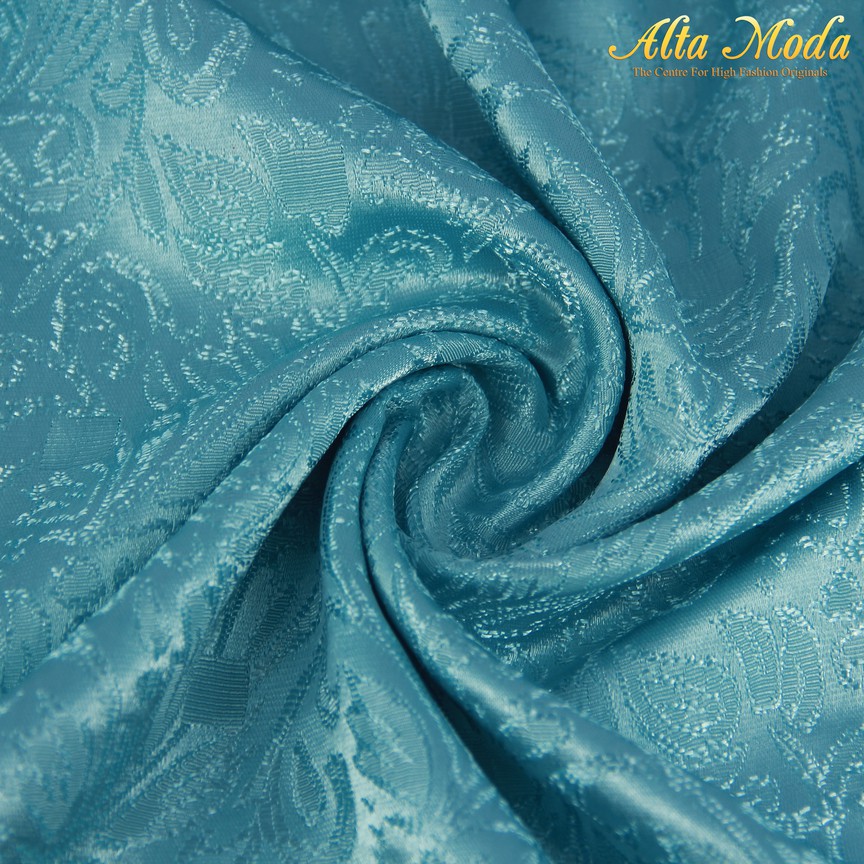 

Alta Moda Sateen Jacquard Lurex Floral In Sky Blue (1M)
