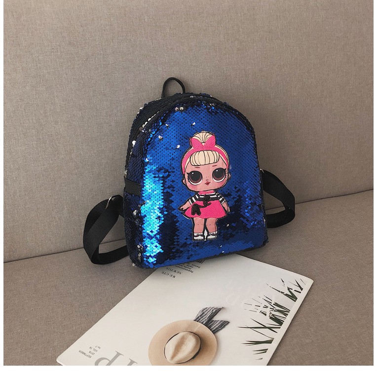 CYS Tas Ransel LOL Glitter Sequin Backpack Ransel Tas Ransel Anak T159