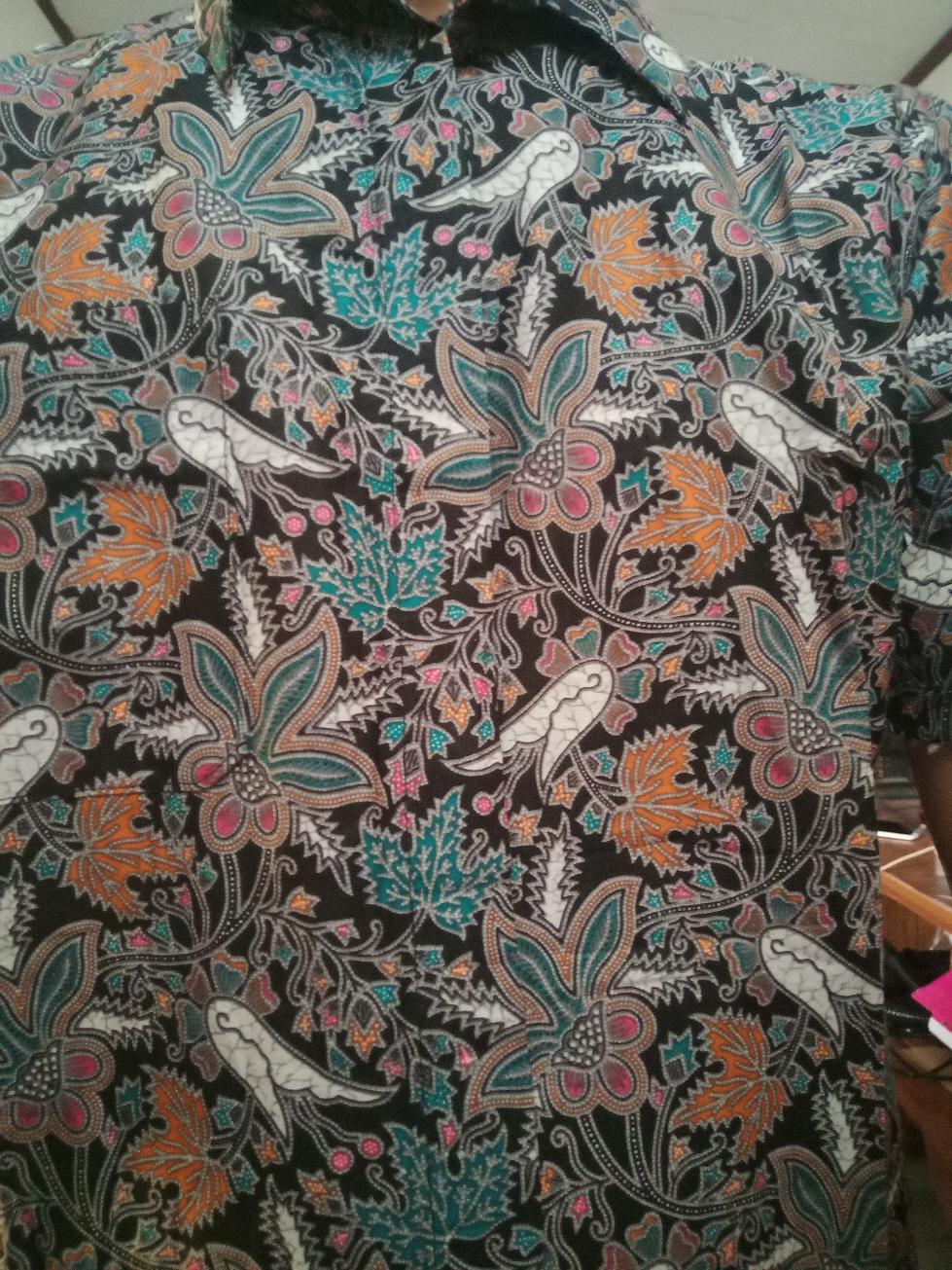 Benang Raja Hem Batik Pria Lengan Pendek Ukuran M L Xl