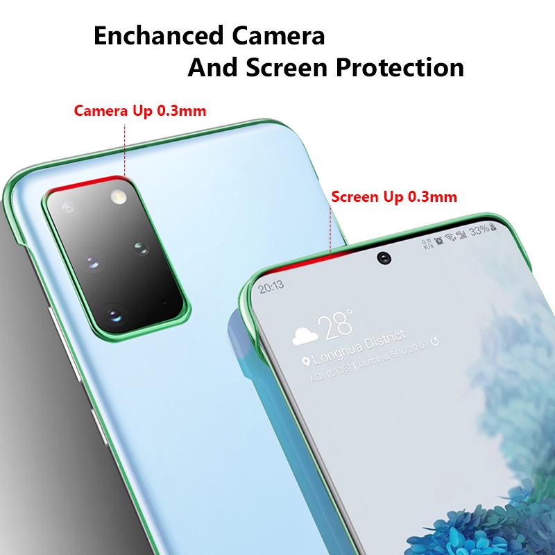 Case Transparan Shockproof Cover Samsung S10 S20 S21 S22 Plus S10 S20 S21 S22 S21FE NOTE 10 Plus 20 Ulite S20 S21 S22