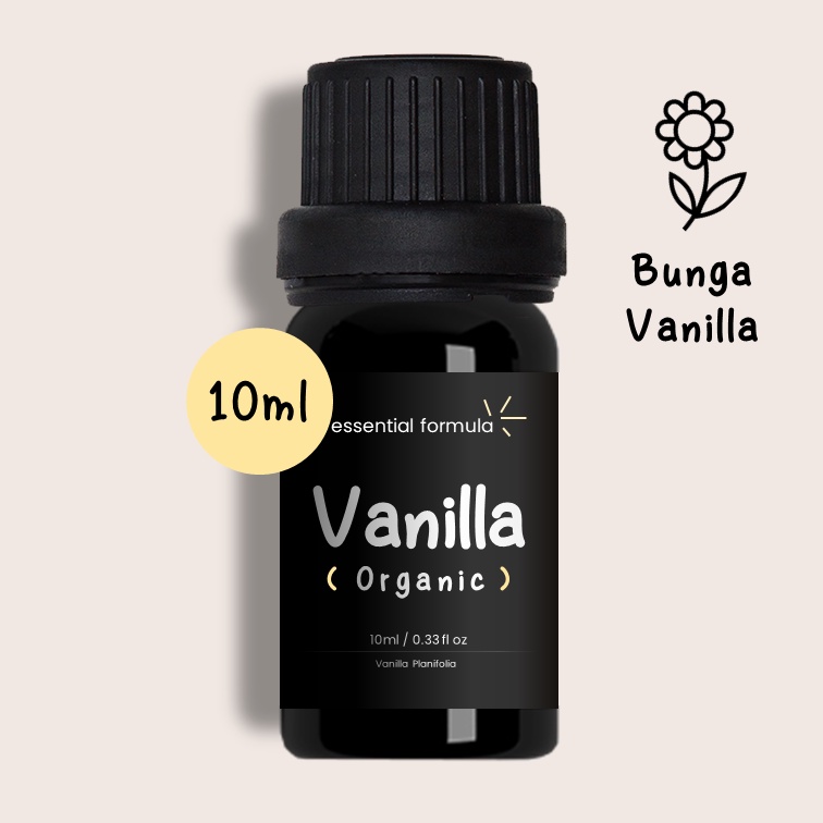 10ML Organic Vanilla Essential Oil Bunga Vanilla Murni 100%