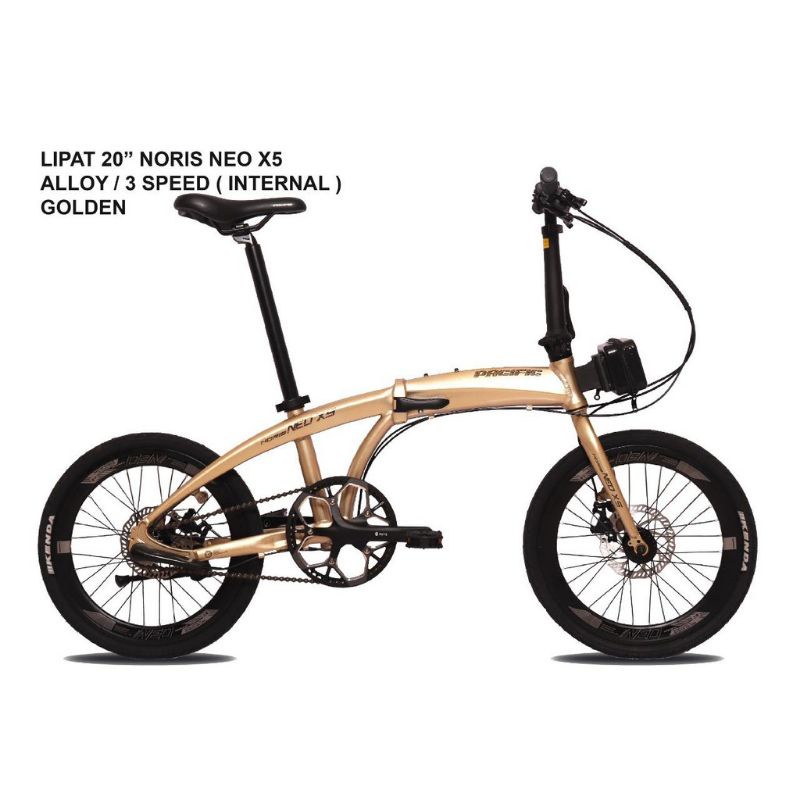 Sepeda Lipat Pacific Noris Neo X5 3sp internal 20 inch Fold Bike