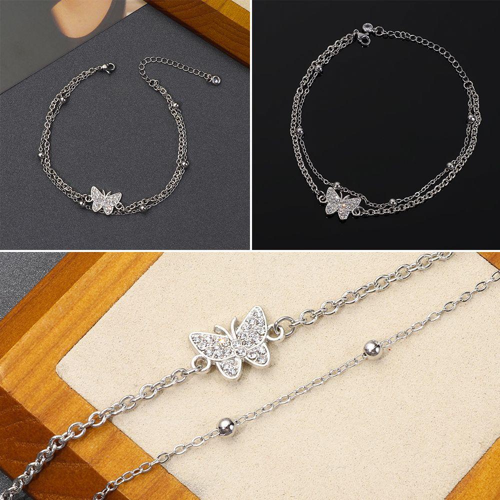 Preva Perhiasan Musim Panas Berlapis Perak Rantai Dapat Disesuaikan Manik-Manik Hati Pantai