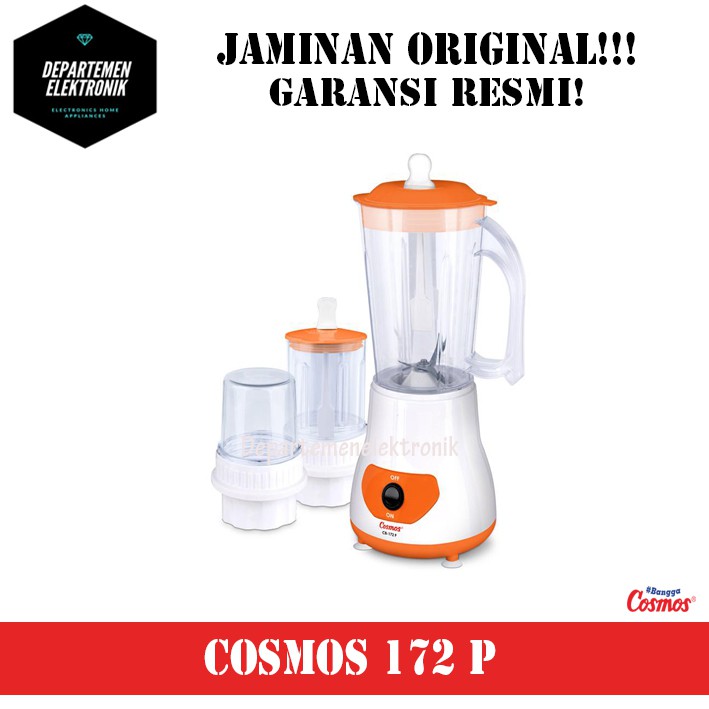 Blender COSMOS CB 172 P [ JAR PLASTIK 1 LITER ] MURAH BANGET / GARANSI RESMI