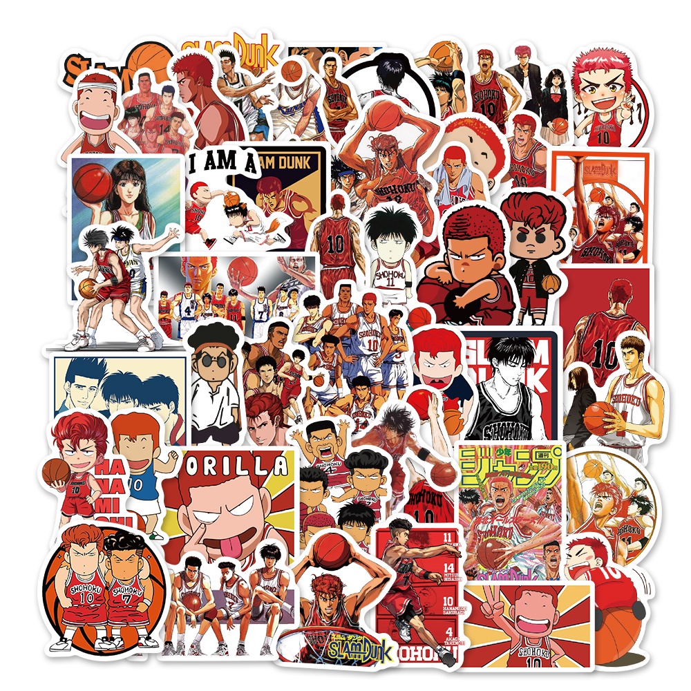 

Stiker Anime Jepang Slam Dunk isi 24 pcs