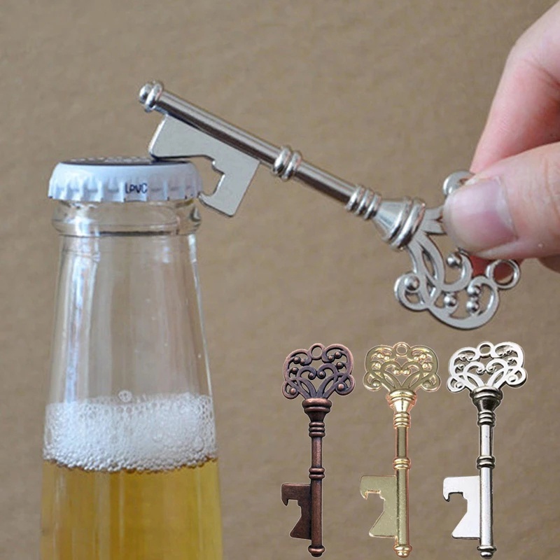 [1Pc Creative Portable Vintage Key Shaped Bottle Opener ][ Metal Keychain Beer Bottle Opener]