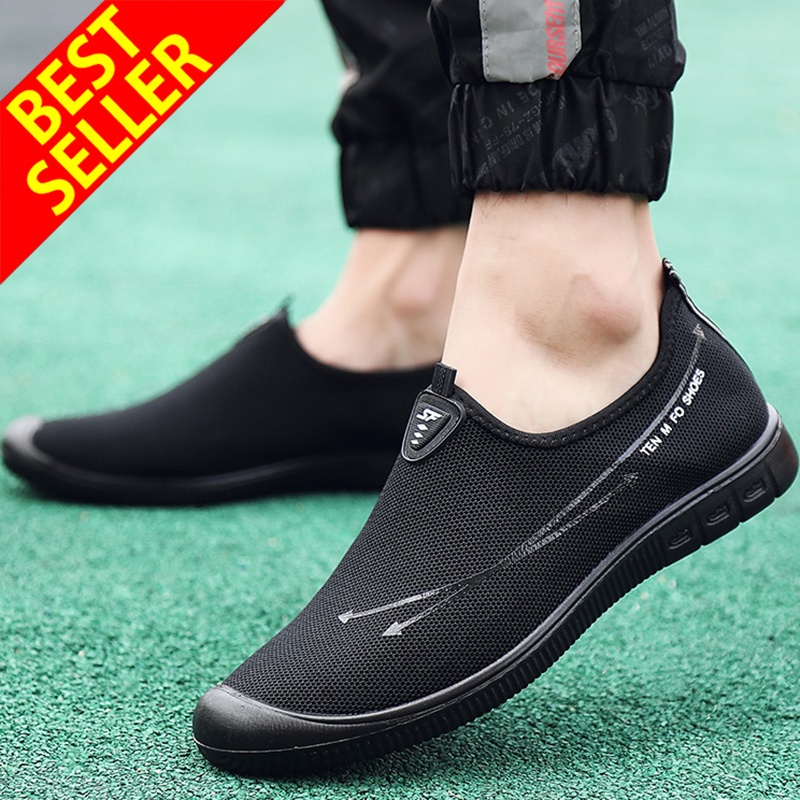 QINGSHUI Sepatu Pria Kualitas Tinggi.Bernapas Sepatu Sneakers Pria.Sepatu Kasual Pria Sepatu.Nyaman Sepatu Slip on Pria.Sepatu Pria