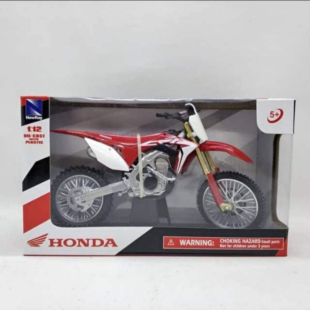 Miniatur Diecast Motor  Newray Honda Trail  CRF  450R 