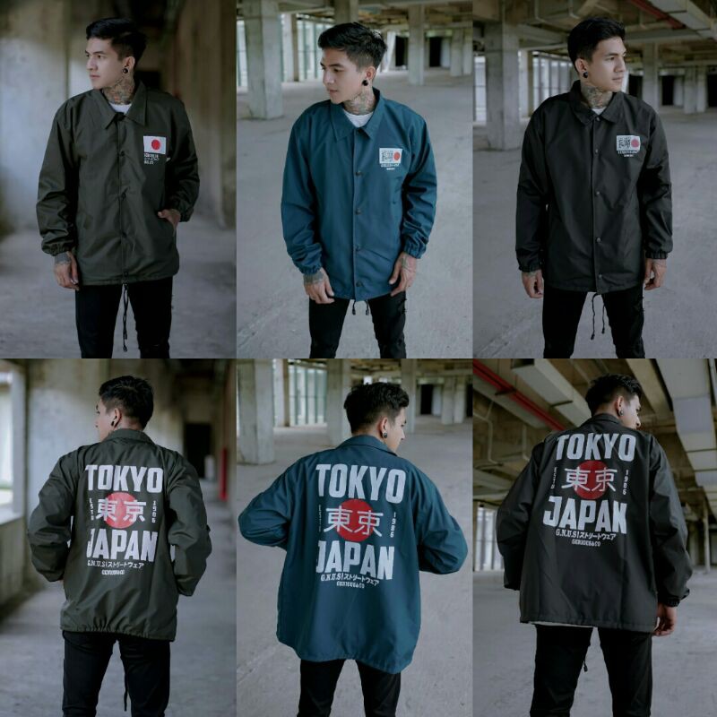 Jaket Coach Tokyo Japan Jaket Parasut Jaket Outdoor Jaket Pria Unisex