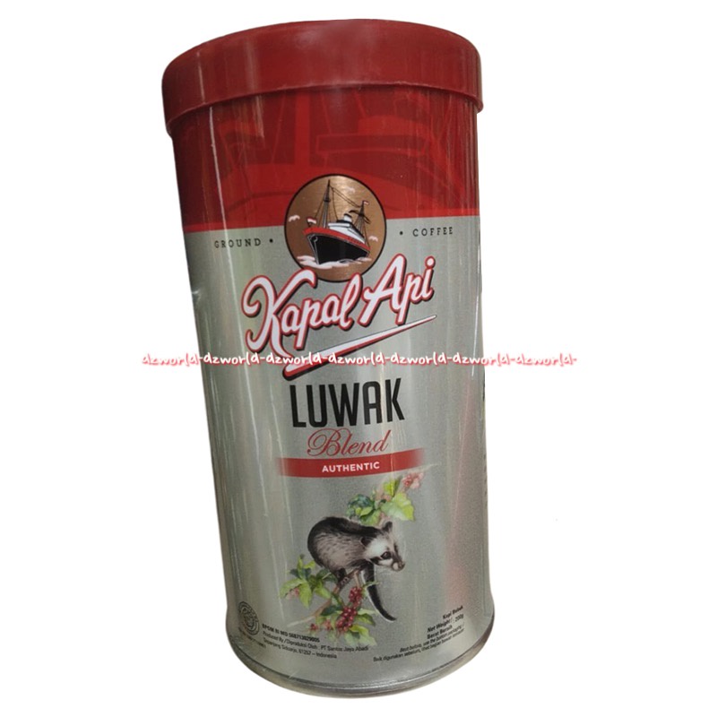 Kopi Kapal Api luwak Blend Kaleng 200gr Kopi di Giling Bubuk Kaleng Coffee Kapalapi