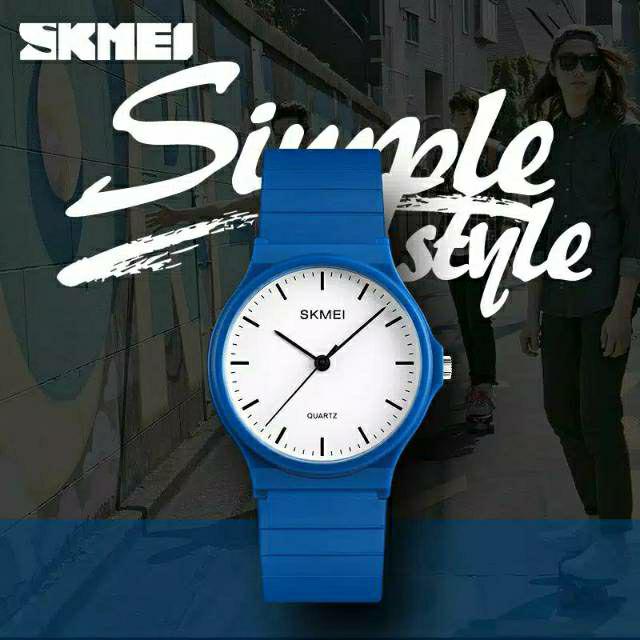 Jam SKMEI 1419 original ladies watch bergaransi free paper box-Blue