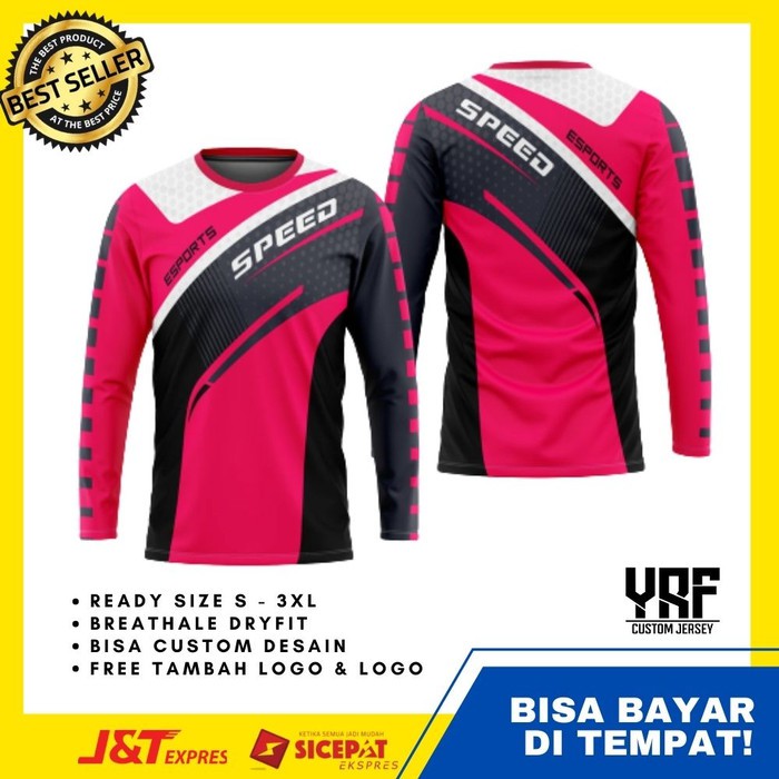 Kaos Jersey Sepeda Wanita Lengan Panjang Gowes Mtb Roadbike M09 Shopee Indonesia