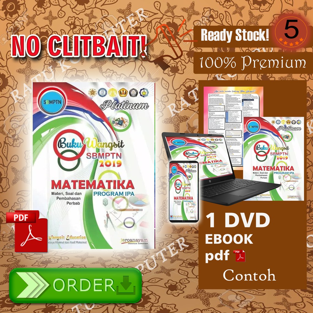 Ebook Buku Wangsit Sbmptn 2019 Matematika Dasar Platinum Ips