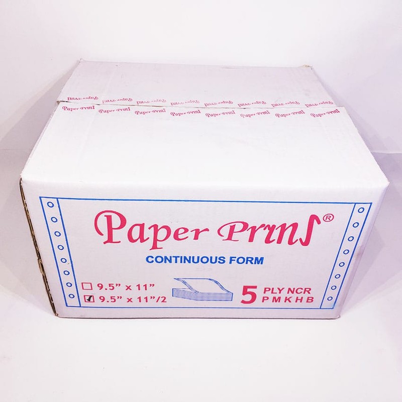 

Paper Pryns Continuous Form 9,5 x 11/2 5ply (1 lembar dibagi 2) - Warna