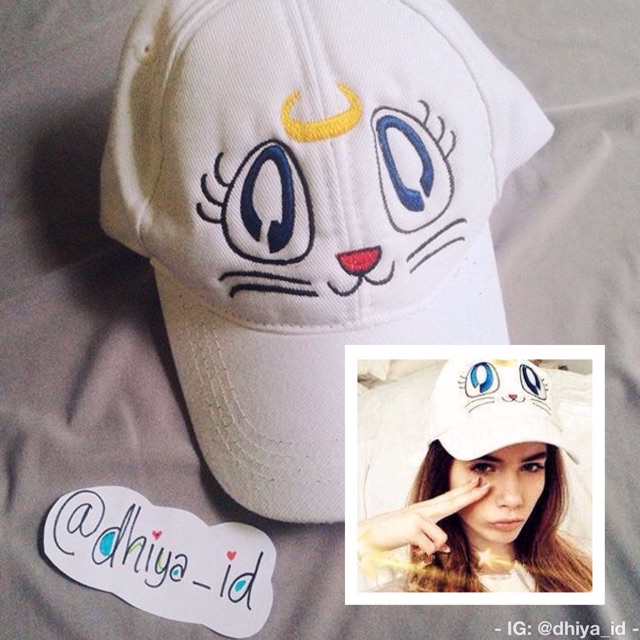 Tumblr Sailor Moon Luna Baseball Cap