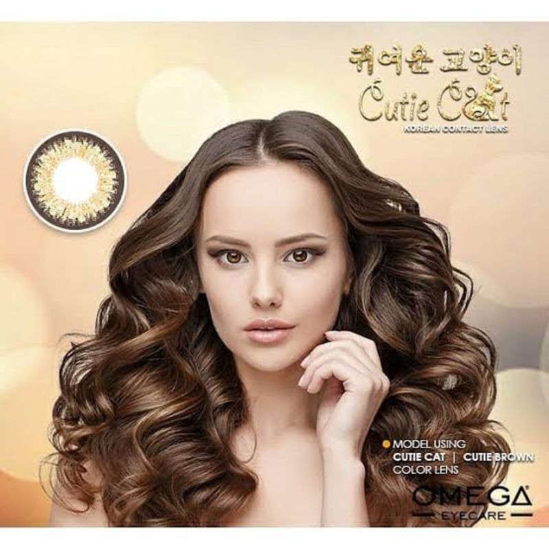 SOFTLENS CUTIE CAT NORMAL 7 MINUS (-0.50 S.D -3.00) FREE LENSCASE DIA 14.5MM By OMEGA EYECARE