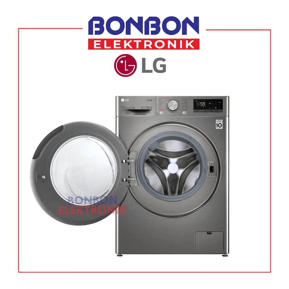 LG Mesin Cuci Front Loading 10.5KG FV1411S4PN AI DD ThinQ Inverter