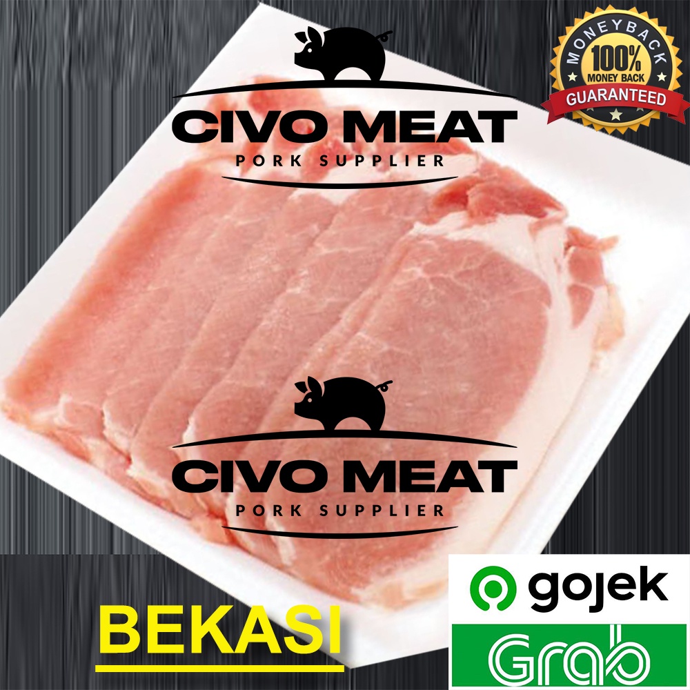 

Karbonat Slice / PorkLoin (Daging Babi Mentah) 500gram