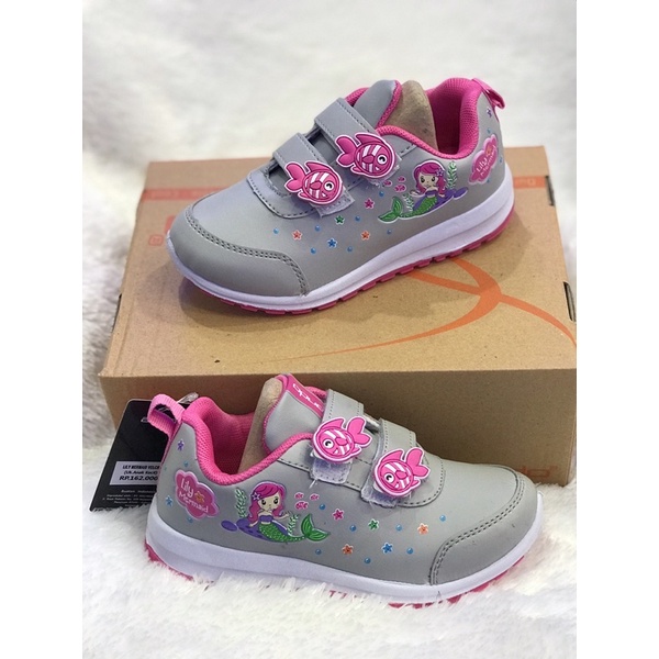 Sepatu sekolah anak cewek ANDO LILY MERMAID 4warna sz 29-32