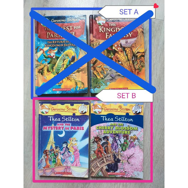 Geronimo Stilton Novel series The Kingdom dan Thea stilton SET