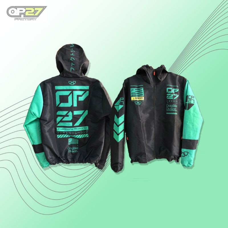 jaket OP27 factory #03 Taslan Black tosca