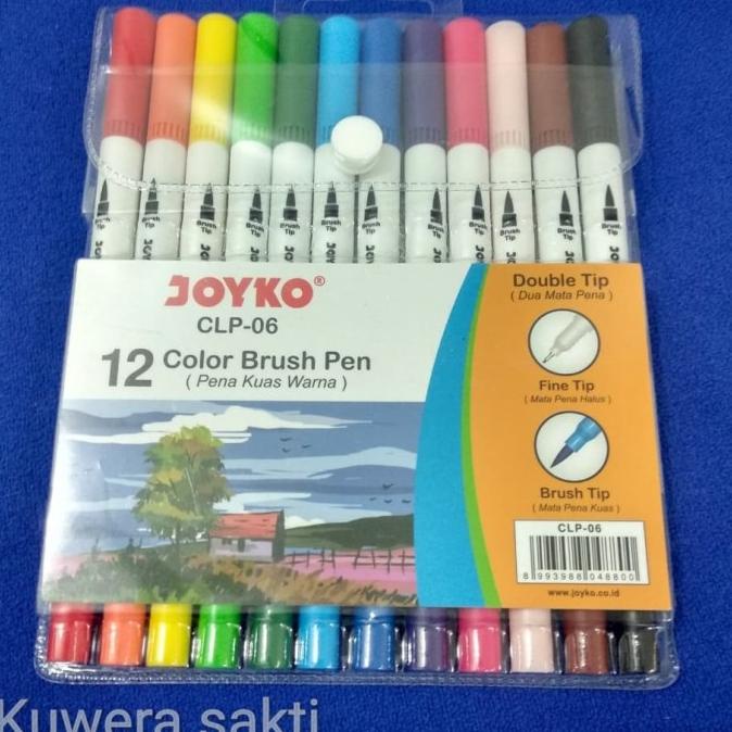 

[[COD]] Color Brush pen Joyko (per set) CUCI GUDANG Kode 1346