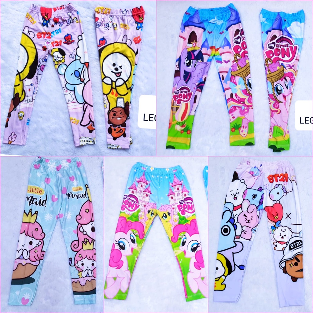 LEGGING ANAK COCO ICE 4-11 TAHUN | LEGGING MY LITTLE PONY | CELANA LEGGING MY LITTLE PONY