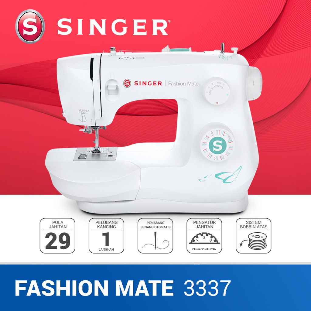SINGER Fashion Mate 3337  Mesin Jahit  Portable