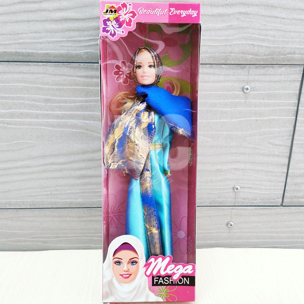 Boneka Berbie Mega Fashion Muslimah Hijab