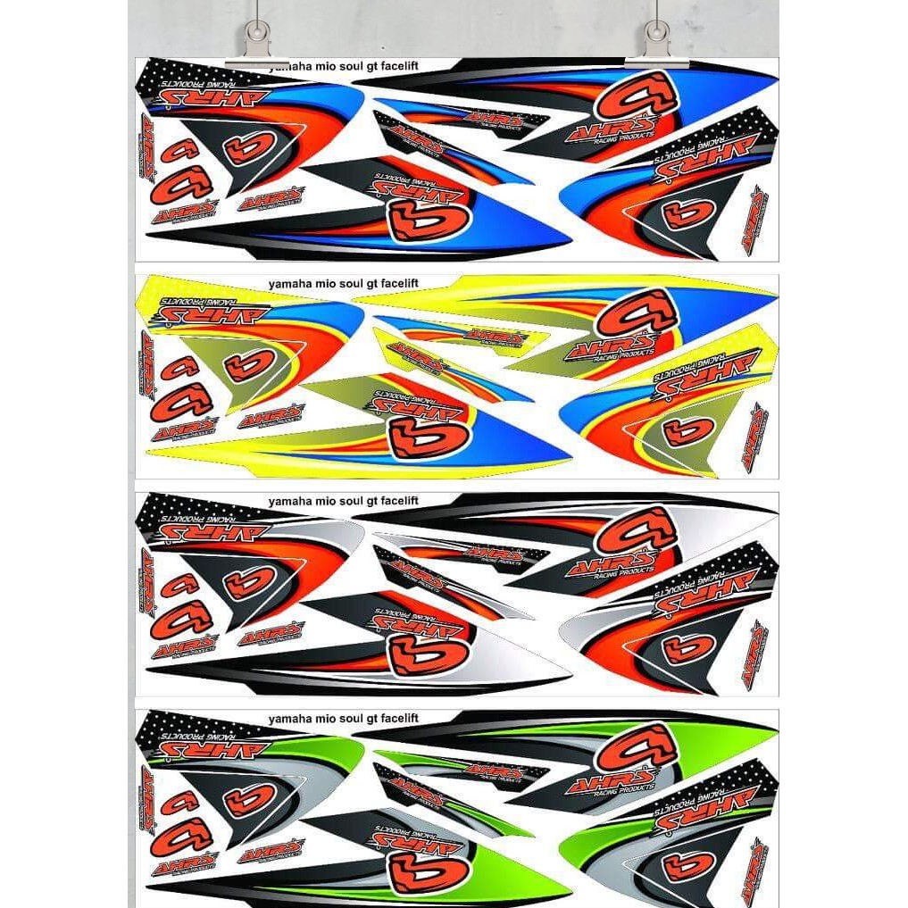 Striping Soul gt 125 All New Variasi Sticker Stiker Scotlite Skotlet Motor List Body Lis Stiker  Lis