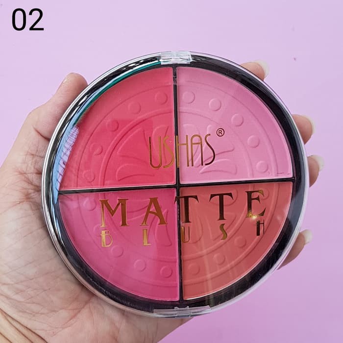 BLUSH ON USHAS BLUSH MATTE OIL CONTROL 4 WARNA 2263 USHAS BPOM