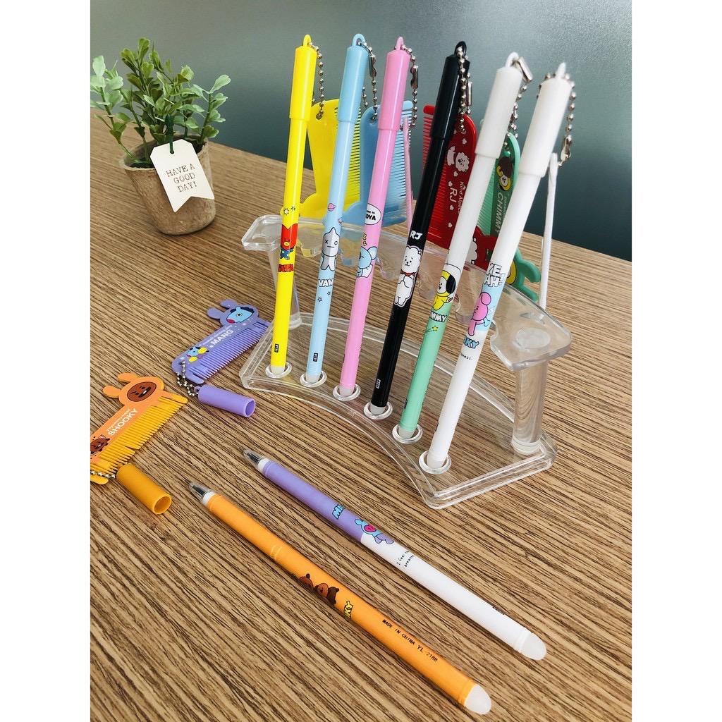 ( 1LUSIN ) PULPEN BTS GANTUNGAN SISIR / PEN BT21 VARIASI SISIR IMPORT