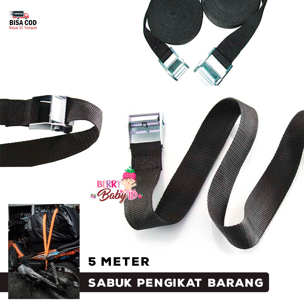 Berry Mart Sabuk Pengikat Barang 5 Meter Untuk Ojol Gojek Grab Koper Pindahan Berry Mart