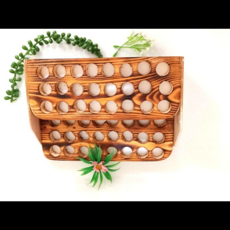 Tempat tester kayu/tempat sample botol roll/tempat parfum roll Kayu
