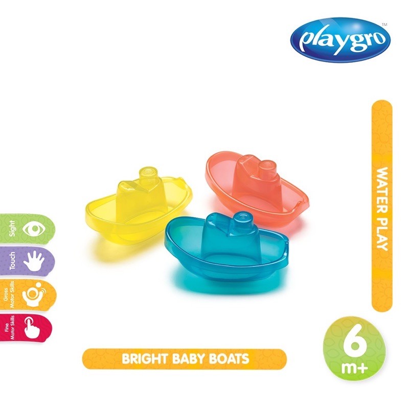 Playgro Bright Baby Boats - Mainan Bayi