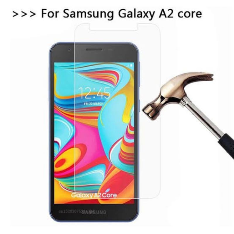 samsung a2 core tempered glass transparant A2 crore