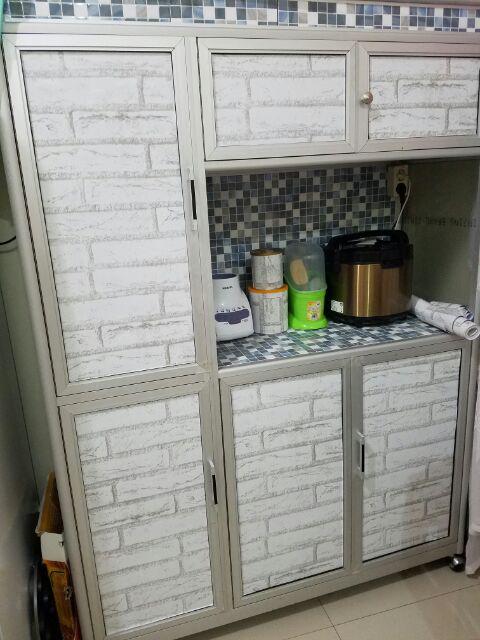 [best Seller] 808 Wallpaper Sticker Dinding Murah, Batu Bata, Bata Putih